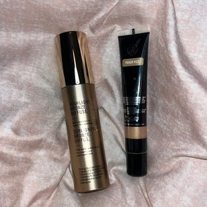 JLO BEAUTY COMPLEXION BOOSTER & ABH LIQUID GLOW highlighter, full size